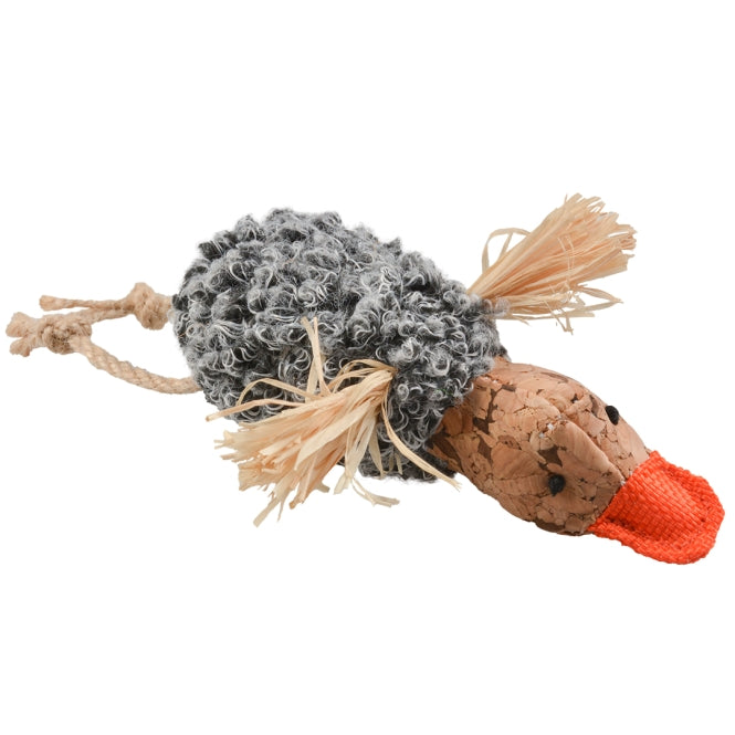 Katzenminze Spielzeug – Cat Toy Kork Knister-Ente, grau