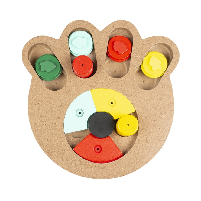 Intelligenzspielzeug für Hunde – Intelligenzspiel Slide n Puzzle Pfote – Bild 2