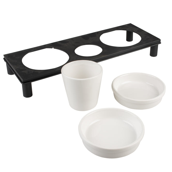 Katzennapf – Napfset Stone Up Buffet Square – Bild 3