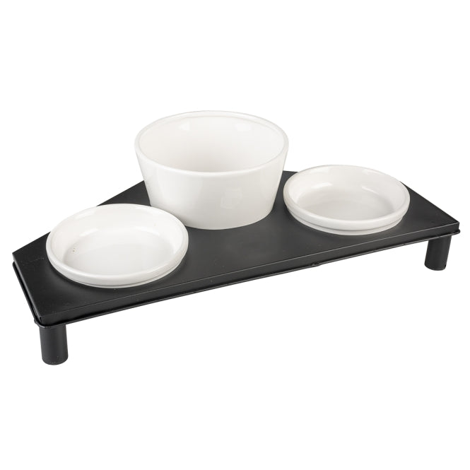 Katzennapf – Napfset Stone Up Buffet Triangle