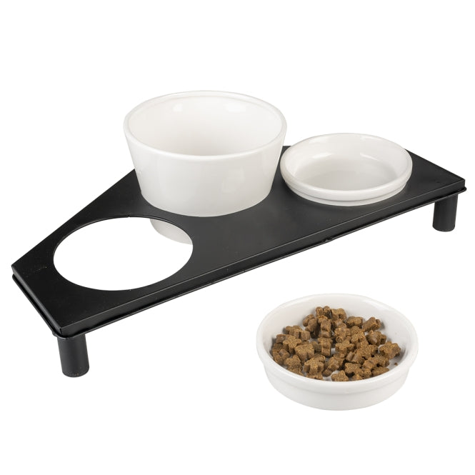 Katzennapf – Napfset Stone Up Buffet Triangle – Bild 2