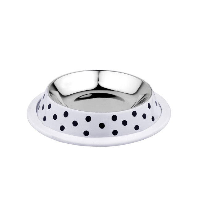 Edelstahlnapf für Hunde – Deco fix dots, 460ml