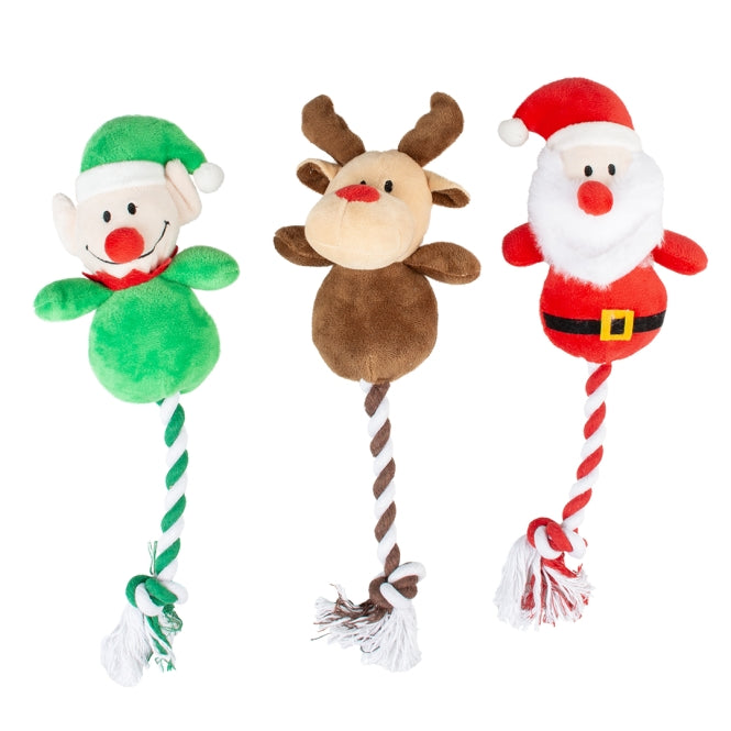 Plüschtier für Hunde – Xmas mit Seil
