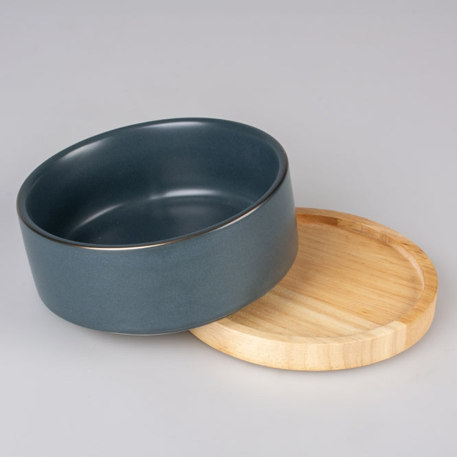 Keramiknapf für Hunde – Stone Timber blau, 450ml – Bild 3