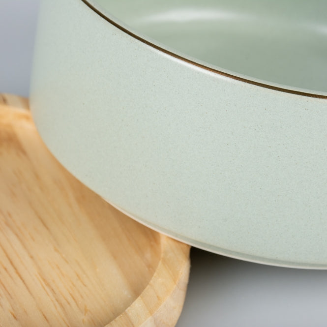 Keramiknapf für Hunde – Stone Timber grün, 450ml – Bild 5