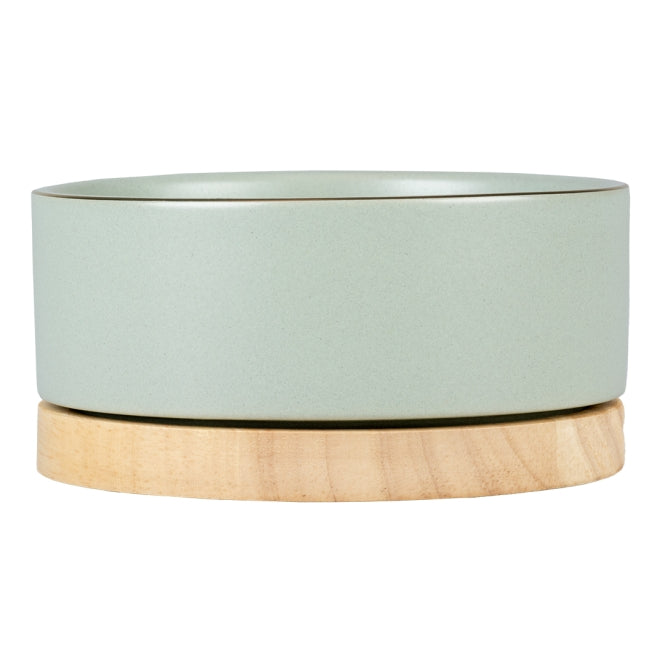 Keramiknapf für Hunde – Stone Timber grün, 450ml – Bild 2