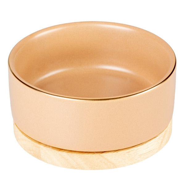 Keramiknapf für Hunde – Stone Timber rosa, 450ml