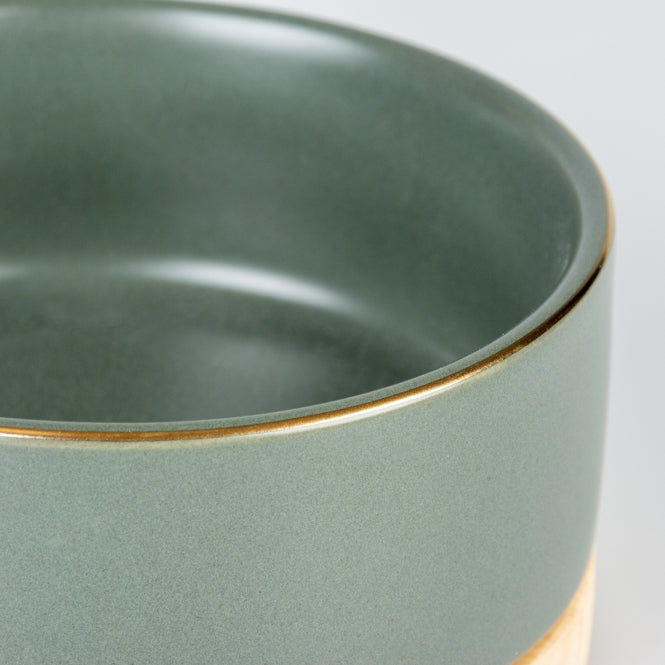 Keramiknapf für Hunde – Stone Timber dunkelgrün, 450ml – Bild 5