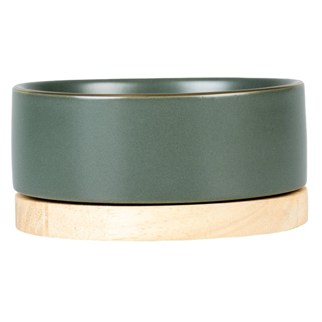 Keramiknapf für Hunde – Stone Timber dunkelgrün, 450ml – Bild 2