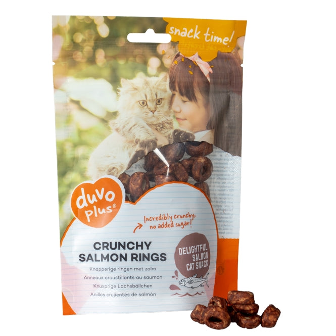 Katzensnacks Cat Knusprige Lachsringe 50g | DUVO
