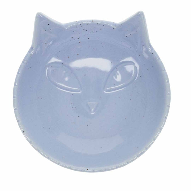 Futternapf für Katzen – Stone Kitty Face, blau – Bild 2