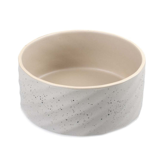 Keramiknapf für Hunde – Stone Wavy Dune