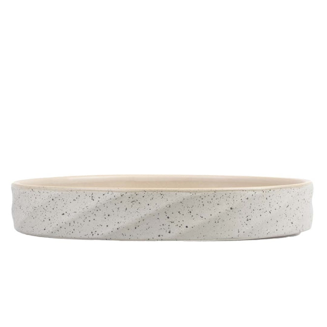 Keramiknapf für Hunde – flacher Stone Wavy Dune – Bild 4