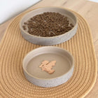Keramiknapf für Hunde – flacher Stone Wavy Dune – Bild 5
