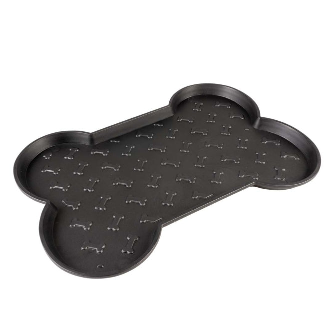 Knochen für Hunde – Napfunterlage ECO, schwarz