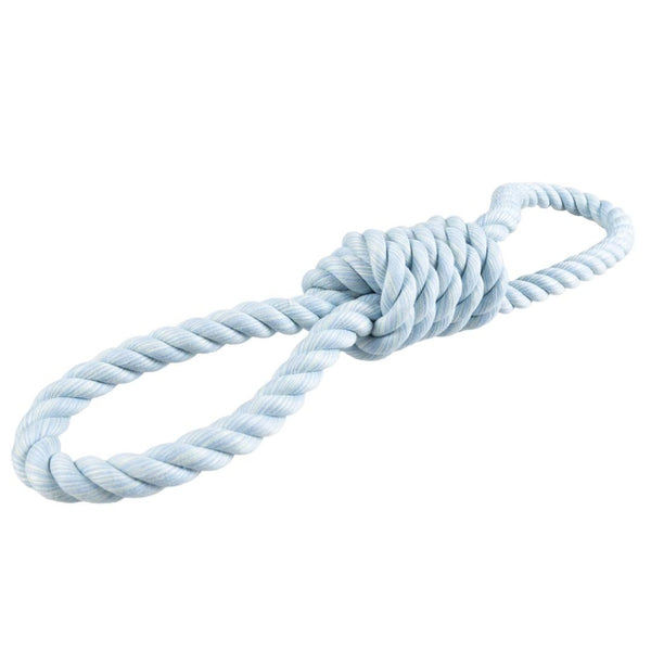 Zerrseil für Hunde – Flossy 2 Schlaufen, blau