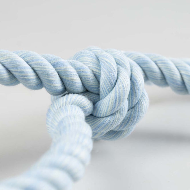 Kreuzseil für Hunde – Flossy 4 Knoten, blau – Bild 2