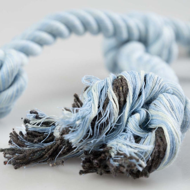 Kreuzseil für Hunde – Flossy 4 Knoten, blau – Bild 3