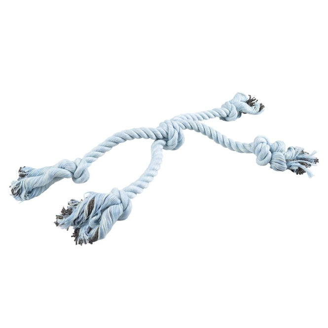 Kreuzseil für Hunde – Flossy 4 Knoten, blau