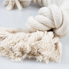 Baumwollseil für Hunde – ECO mit 3 Knoten, weiß – Bild 4