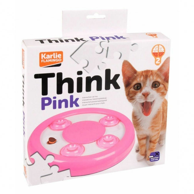 Intelligenzspielzeug für Katzen – Flamingo Brain Train Disc aus Kunststoff – Bild 2