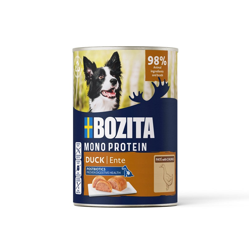 Hundenassfutter Dog Dose Pate Ente 400g, 6er Pack – Bozita