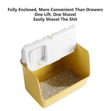 Large Fully Enclosed Cat Litter Box with Lid Odor Control Litter Pan for Cats