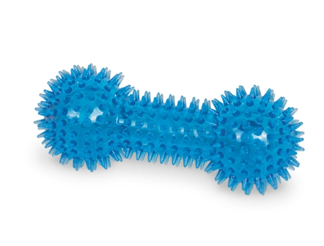 Wurfspielzeug für Hunde – TPR Noppen Hantel, 15cm