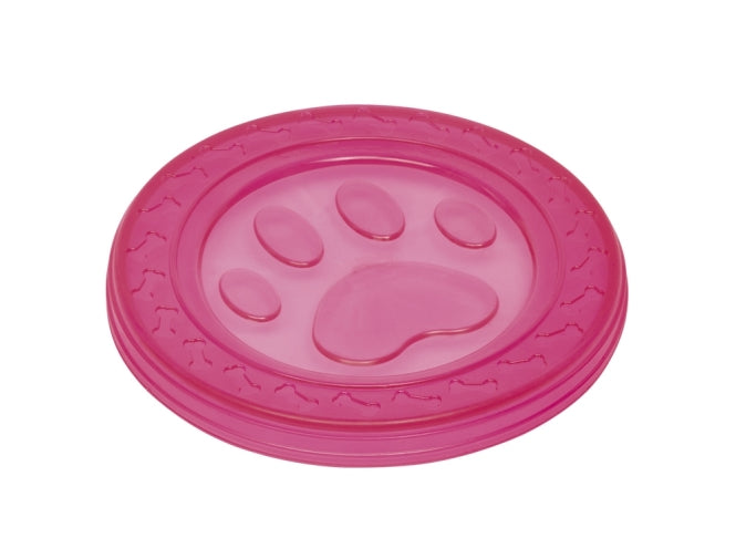 Hundefrisbee – TPR Fly-Disc Paw pink, 22cm