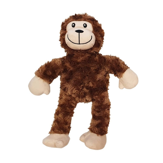 Plüschtier für Hunde – Affe mit Seil, 35cm