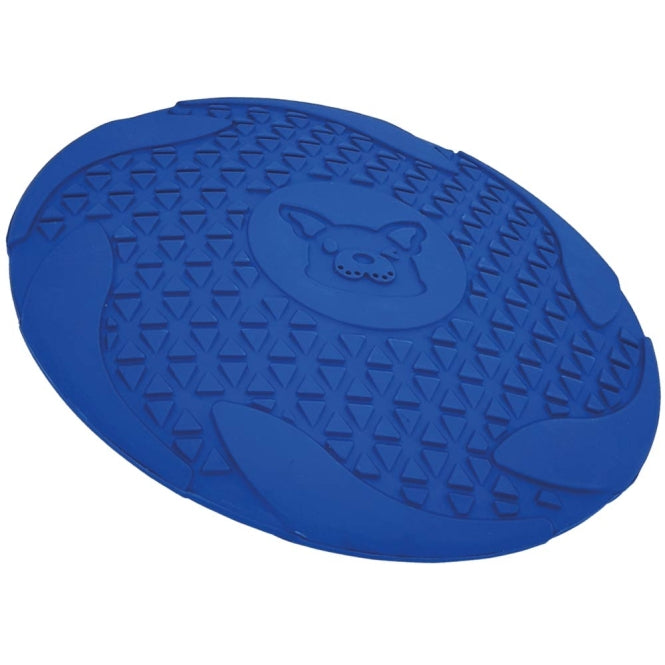 Hundefrisbee – Vollgummi blau, 23cm
