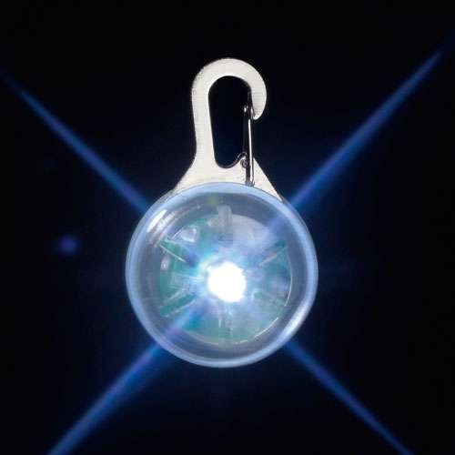 Hundeleine – Blinki Disc Sicherheitslicht, Weiß