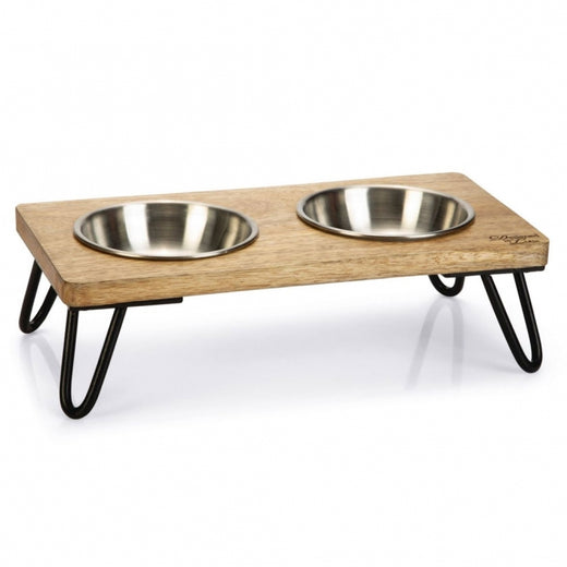 Katzennapf – Holz Katzennapf-Set Linga