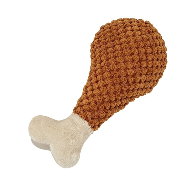 Plüschspielzeug für Hunde – Hähnchenkeule, 17,5cm
