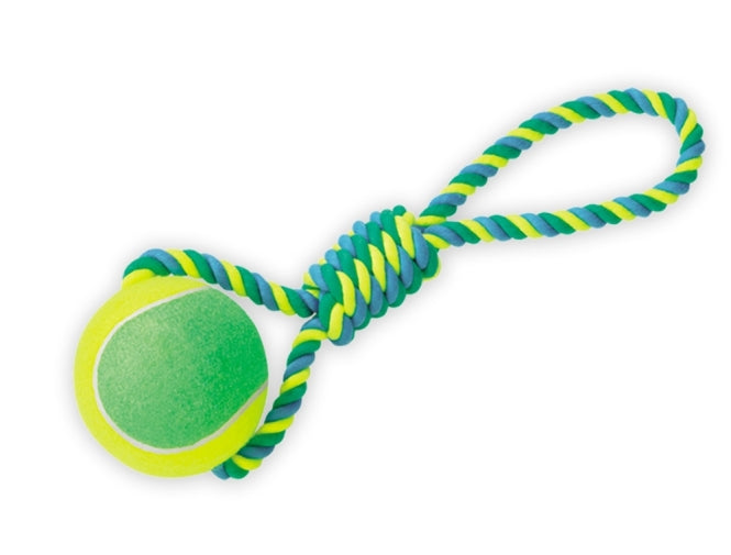 Spielseil für Hunde – mit Tennisball XXL