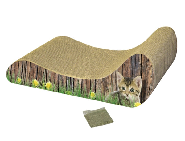 Kratzbrett für Katzen – Lounge aus Karton