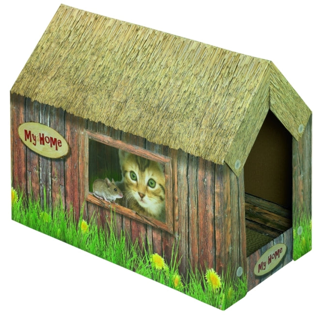 Katzenhaus – aus Karton