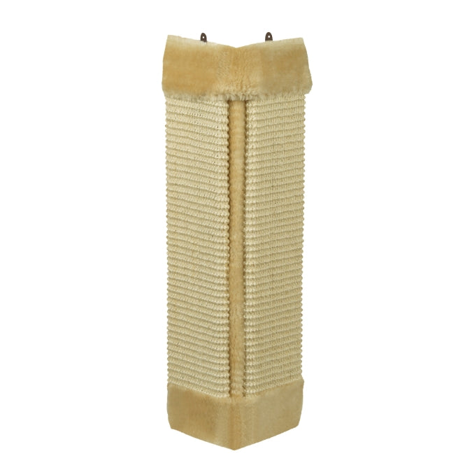 Eck-Kratzbrett für Katzen – beige, 49 x 22 cm
