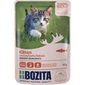 Katzennassfutter Häppchen in Soße Lachs für Kitten 85g, 12er Pack | Bozita