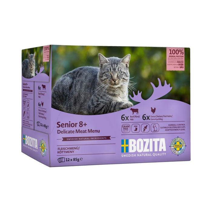 Frischebeutel für Katzen Cat Senior 8+ Multibox 12x85g – Bozita