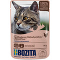 Katzennassfutter Häppchen in Gelee mit Hühnchenleber 85g, 12er Pack | Bozita