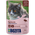 Katzennassfutter Häppchen in Gelee mit Elch 85g, 12er Pack | Bozita
