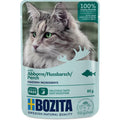 Katzennassfutter Häppchen in Gelee mit Flussbarsch 85g, 12er Pack | Bozita