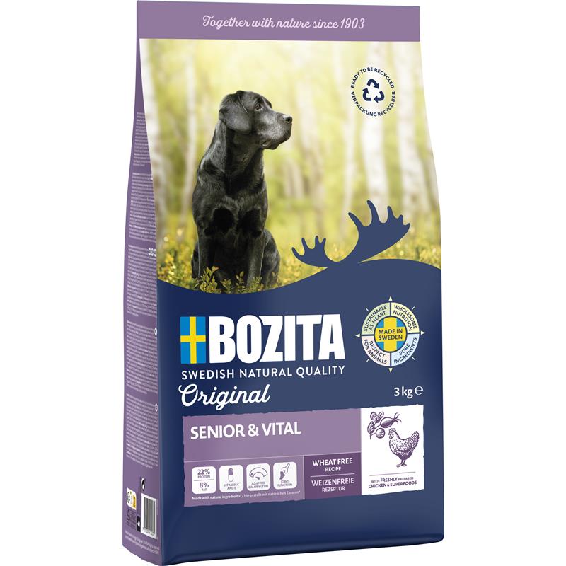 Hundetrockenfutter Original Senior & Vital weizenfrei – Bozita