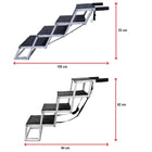 Falt-Treppe für Hunde – Aluminium 4-stufig – Bild 2
