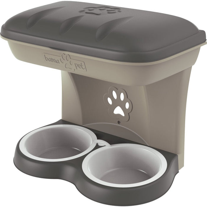 Bama pet dog food bowl 50x29x52 cm taupe-0