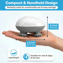 Pet Scalp Massager for Dogs & Cats | USB Rechargeable Relaxation & Grooming Brush