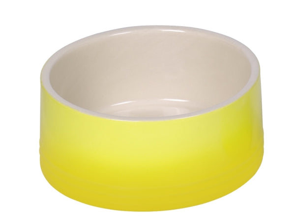 Keramiknapf für Hunde – Gradient, gelb, 1100 ml / Ø 18 x 7 cm