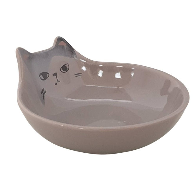 Katzennapf – Keramikschale Kato, grau