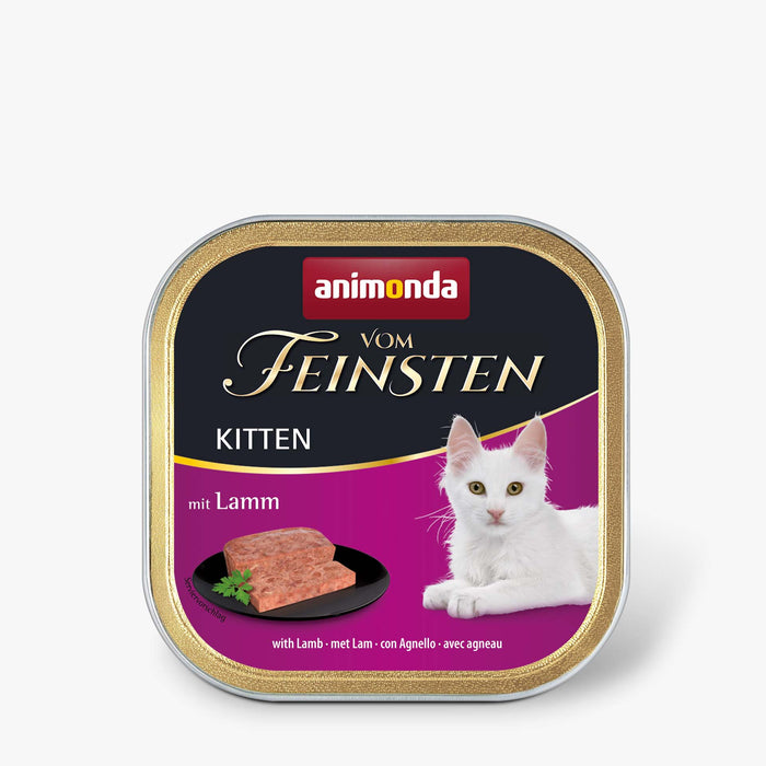 Katzennassfutter vom Feinsten Kitten Lamm 100g, 32er Pack – Animonda Cat